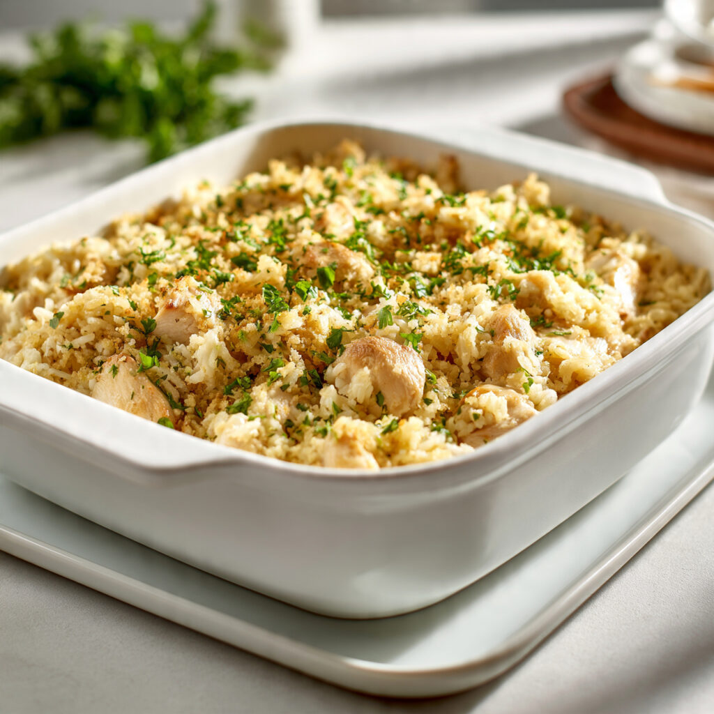 Creamy Chicken and Rice Casserole with Knorr